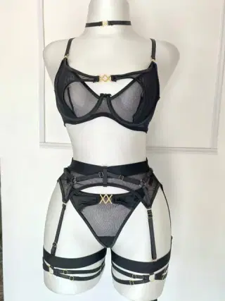 Liguero color negro talla S