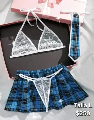 Conjunto de colegiala azul Talla L