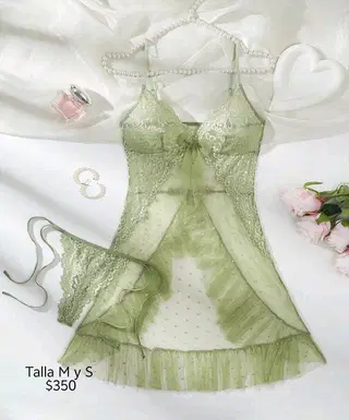 Baby doll verde menta talla M