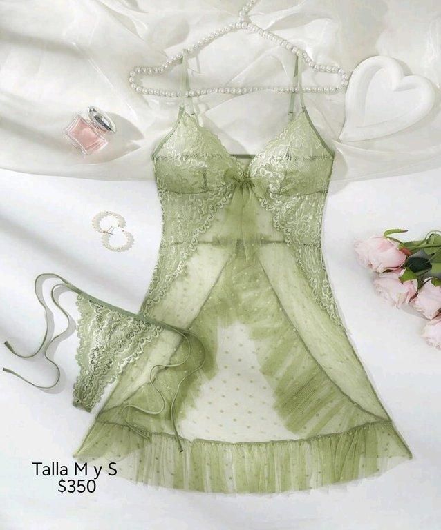 Baby doll verde menta talla S