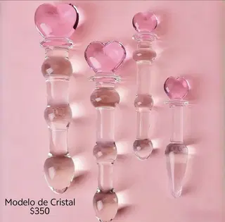 Dildo de cristal con corazon
