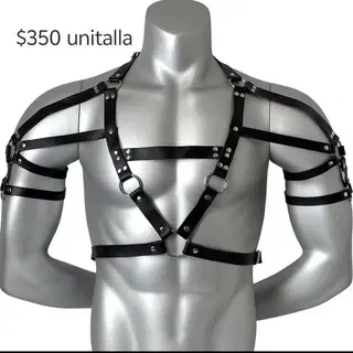Tirantes tipo top de hombre color negro