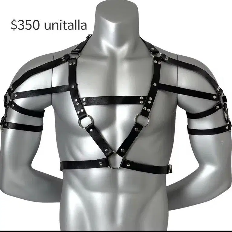 Tirantes tipo top de hombre color negro