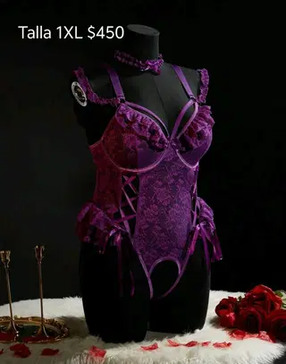 Baby doll color morado talla 1 XL