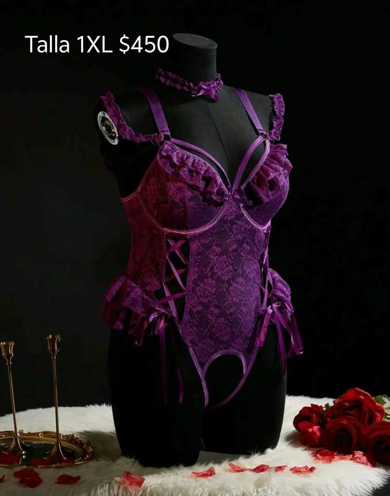 Baby doll color morado talla 1 XL