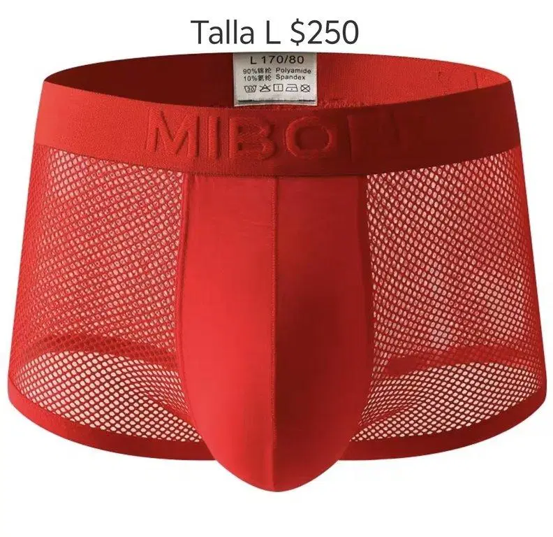 Calzon de red color rojo para hombre talla XL