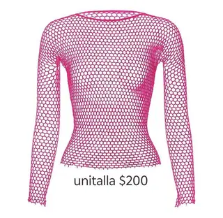 Camisa de red color rosa 