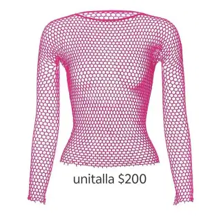 Camisa de red color rosa
