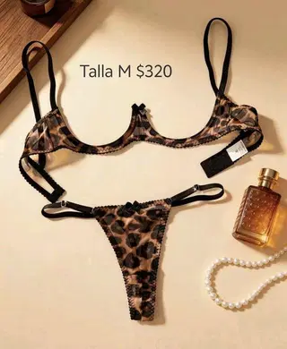 Conjunto de leopardo talla M